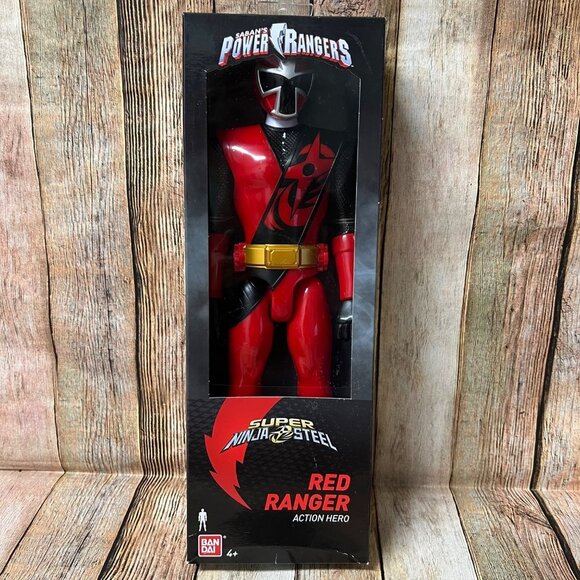 SABAN'S POWER RANGERS SUPER NINJA STEEL RED RANGER 12 inch ACTION FIGURE NIB - Picture 1 of 4